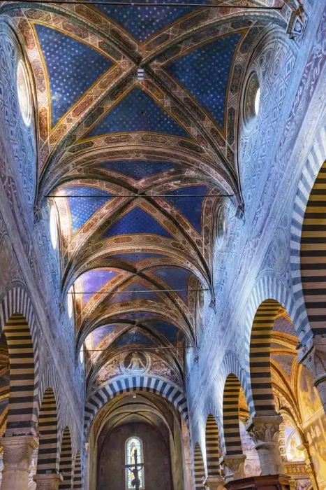 Framed Print : Medieval Renaissance nave, Collegiate Church of Santa Maria Assunta, San Gimignano, Tuscany, Italy Framed Print : Medieval Renaissance nave, Collegiate Church of Santa Maria Assunta, San Gimignano, Tuscany, Italy