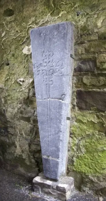 Framed Print : Medieval stone crarved headstone at Jerpoint Abbey in Kilkenny, Ireland Framed Print : Medieval stone crarved headstone at Jerpoint Abbey in Kilkenny, Ireland