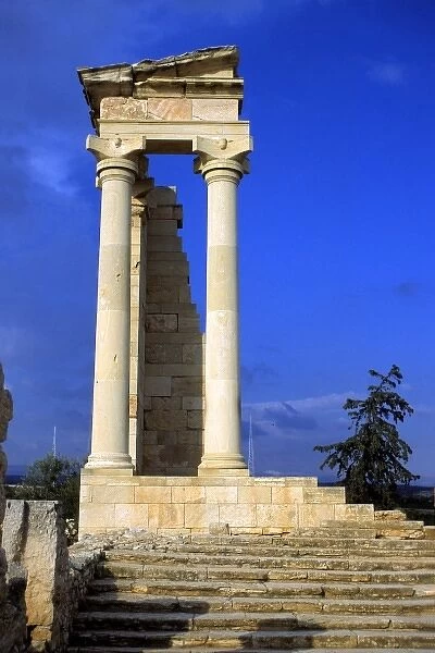 Mediterranean, Cyprus, Limassol, Kourion. The Sacred Temple of Apollo Hylates