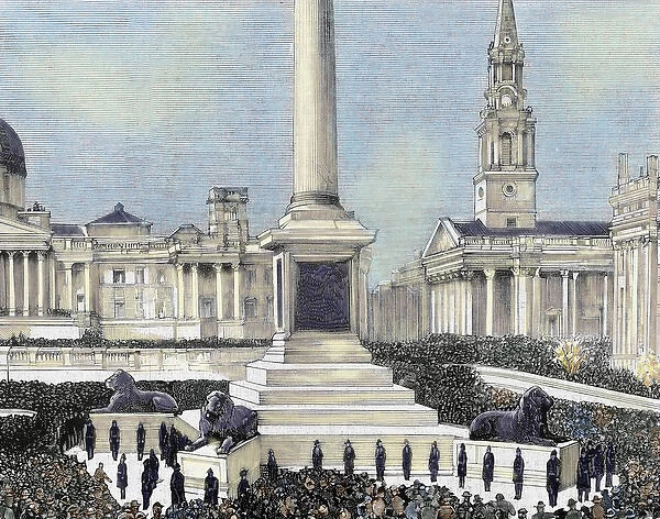 Meeting of workers unemployed in Trafalgar Square