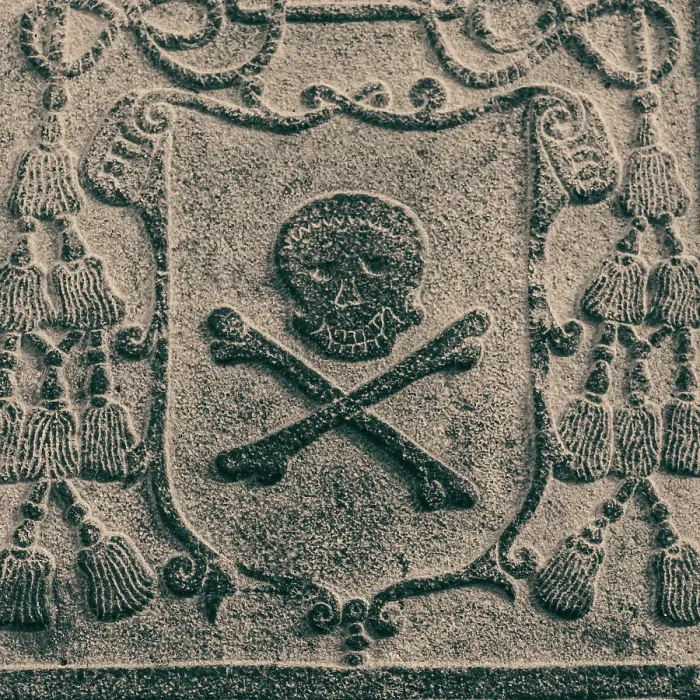 Framed Print : Melaka, West Malaysia. Skull and crossbones stone carving on old Portuguese tombstones in Melaka's ruined St. Paul's church Framed Print : Melaka, West Malaysia. Skull and crossbones stone carving on old Portuguese tombstones in Melaka's ruined St. Paul's church