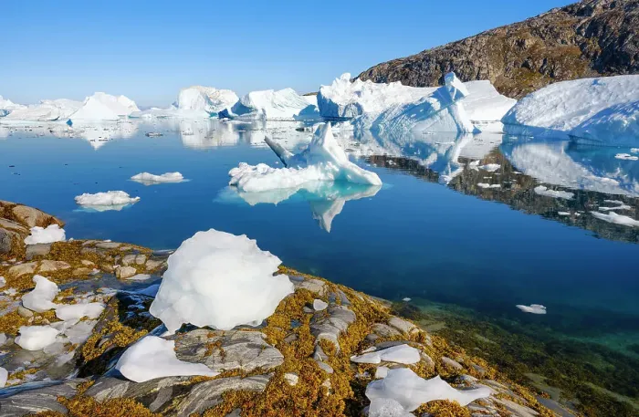 Framed Print : Melting ice on shore. Landscape at the Sermilik (Sermiligaaq) Icefjord in East Greenland, Ammassalik, Kingdom of Denmark Framed Print : Melting ice on shore. Landscape at the Sermilik (Sermiligaaq) Icefjord in East Greenland, Ammassalik, Kingdom of Denmark