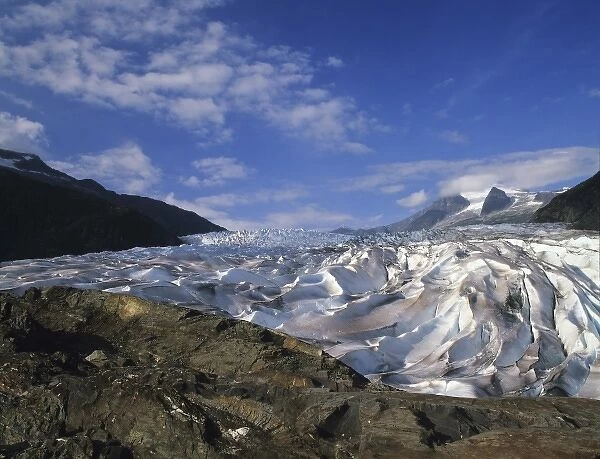 Mendenhall Glacier in Juneau, Tongass National Forest, Southeast Alaska