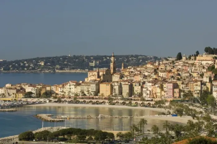 Framed Print : Menton, Cote d Azur, France Framed Print : Menton, Cote d Azur, France