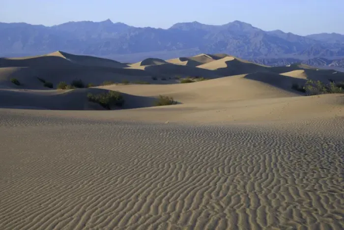 Framed Print : Mesquite Flats Sand Dunes, Death Valley National Park, California, US