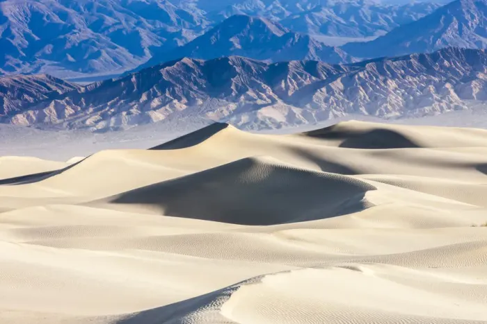 Framed Print : Mesquite Sand Dunes. Grapevine Mountains in the Background. Death Valley. California Framed Print : Mesquite Sand Dunes. Grapevine Mountains in the Background. Death Valley. California