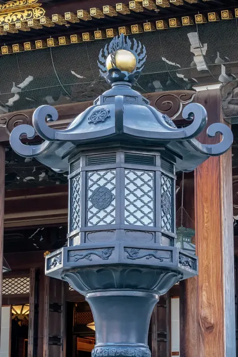 Framed Print : Metal lantern, Higashi Hongan, Kyoto, Japan Framed Print : Metal lantern, Higashi Hongan, Kyoto, Japan