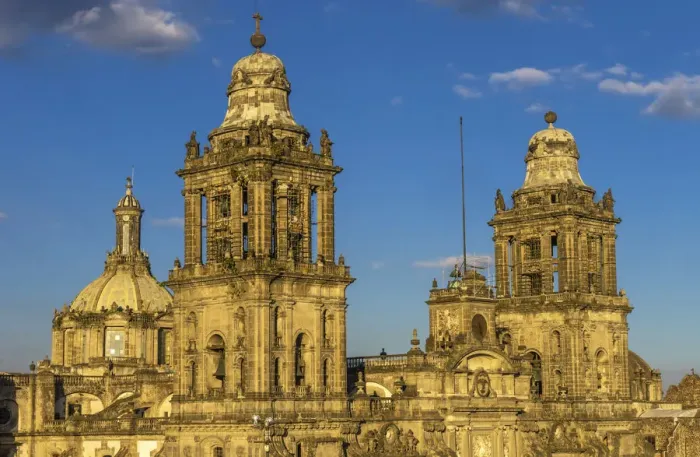 Framed Print : Metropolitan Cathedral and Presidents Palace in Zocalo, Mexico City, Mexico Framed Print : Metropolitan Cathedral and Presidents Palace in Zocalo, Mexico City, Mexico