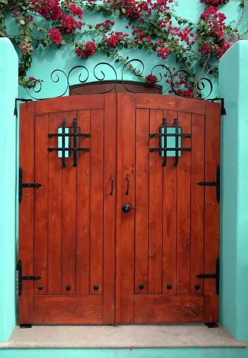 Framed Print : Mexico, Baja California Sur. Loreto Bay, front door to a home Framed Print : Mexico, Baja California Sur. Loreto Bay, front door to a home
