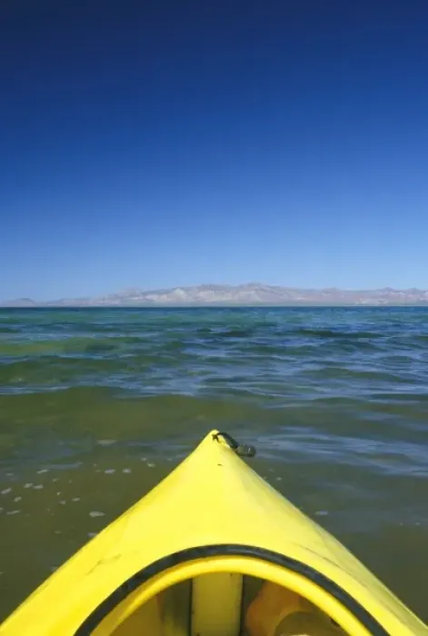 Framed Print : Mexico, Baja California Sur, Mulege, Bahia Concepcion, Kayaking