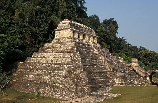 Mexico, Chiapas province, Palenque. Temple of the Inscriptions