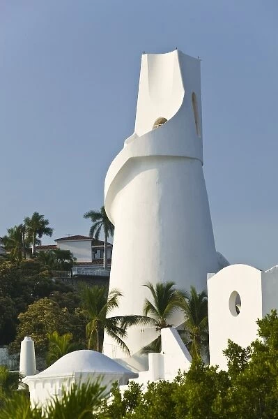 Mexico, Colima, Manzanillo. Brisas Las Hadas Resort  /  Water Tower