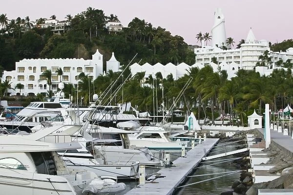 Mexico, Colima, Manzanillo. Brisas Las Hadas Resort  /  Marina View Dawn