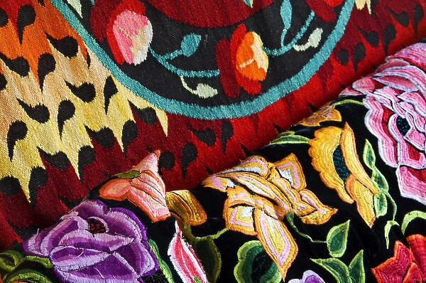 Mexico. Colorful textiles. Credit as: Nancy Rotenberg  /  Jaynes Gallery  /  Danita Delimont