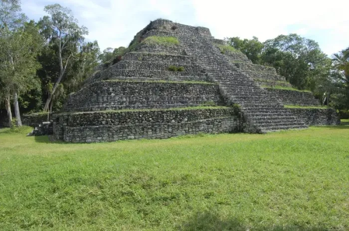 Framed Print : Mexico, Costa Maya Chacchoben ruins