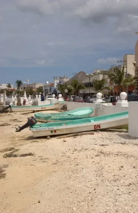 Framed Print : Mexico, Cozumel, San Miguel waterfront
