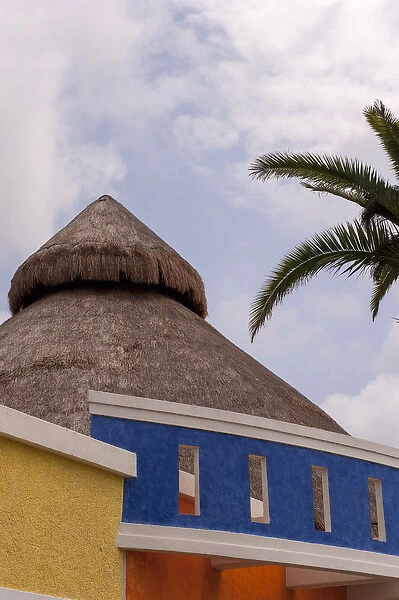 Mexico, Cozumel, thatched roof store