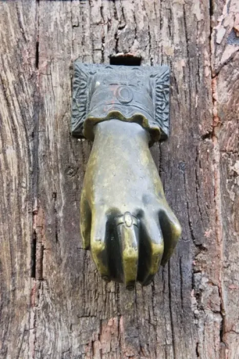 Framed Print : Mexico, Guanajuato, San Miguel de Allende, Door Knocker