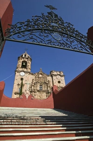 Mexico, Guanajuato State, Guanajuato. Templo de San Cayetano de la Valenciana Church- (b