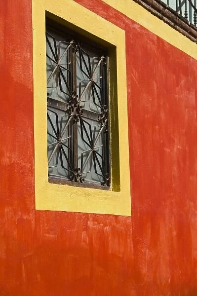 Mexico, Guanajuato State, Guanajuato. Callejon El Potrero Street- Colorful Housefront