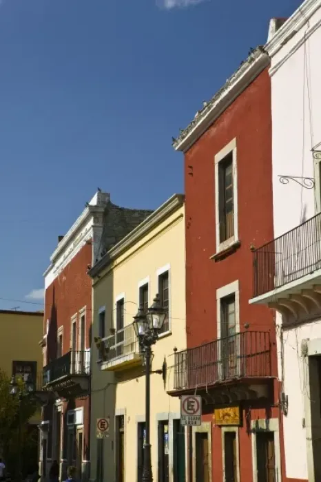 Framed Print : Mexico, Guanajuato State, Guanajuato. Buildings by Plaza Allende