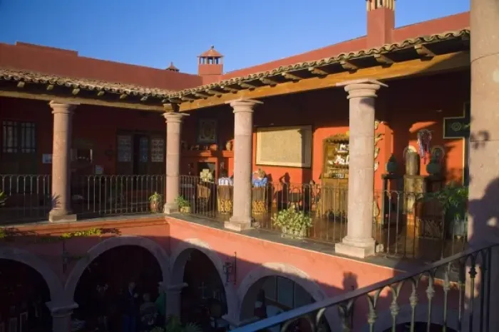 Framed Print : Mexico, Guanajuato state, San Miguel. Casa de la Cuesta, a six bedroom bed & breakfast