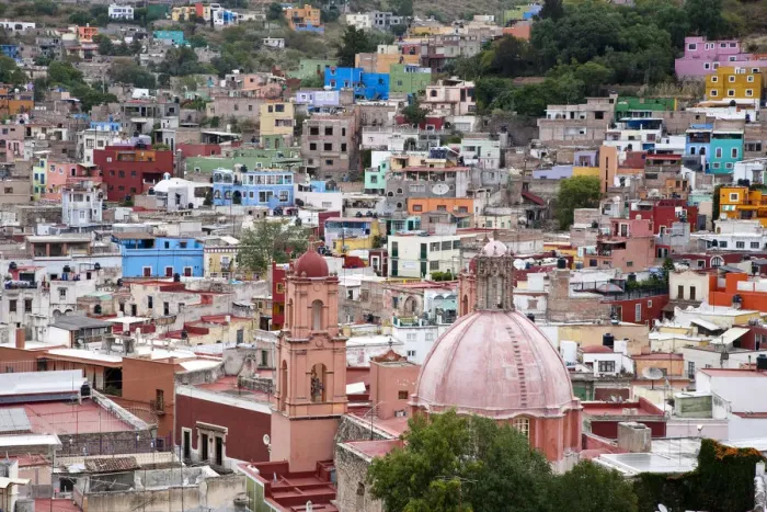 Framed Print : Mexico, Guanajuato, View of Guanajuato from El Pipila Monument Framed Print : Mexico, Guanajuato, View of Guanajuato from El Pipila Monument