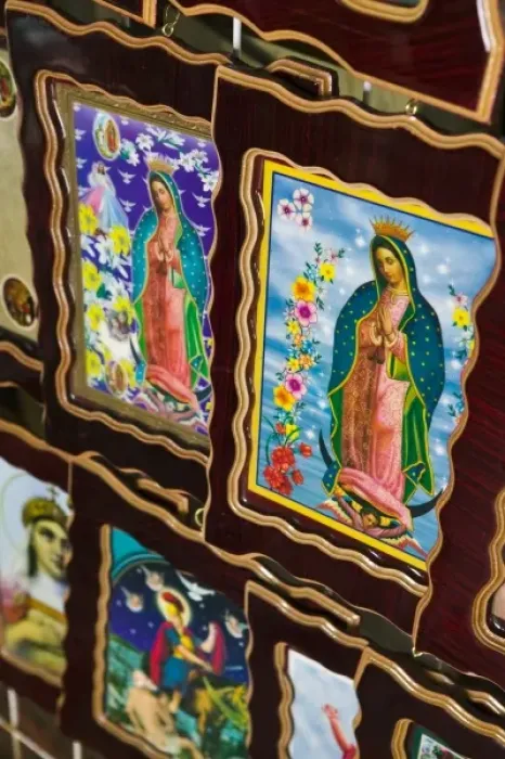 Framed Print : Mexico, Guerrero, Petatlan. Virgin of Guadalupe Art at the Santuario Nacional del Framed Print : Mexico, Guerrero, Petatlan. Virgin of Guadalupe Art at the Santuario Nacional del