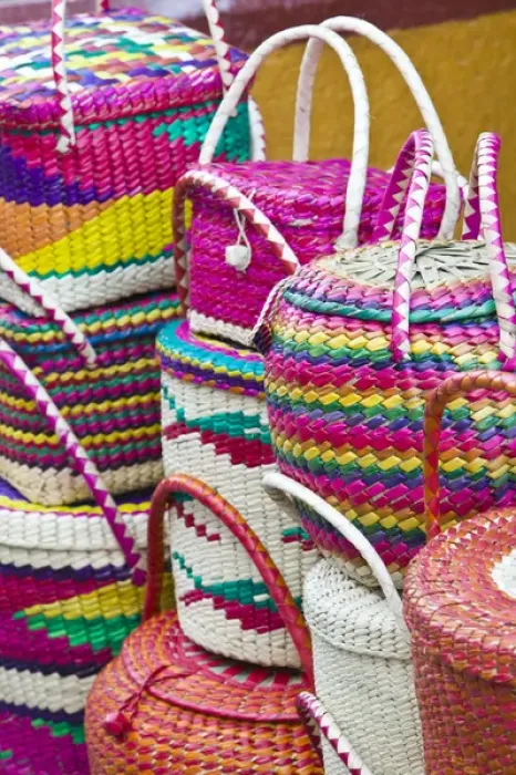 Framed Print : Mexico, Guerrero, Zihuatanejo. Mexican Baskets Framed Print : Mexico, Guerrero, Zihuatanejo. Mexican Baskets