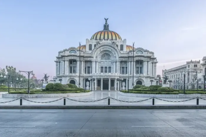 Framed Print : Mexico, Mexico City, Palacio de Bella Artes (Palace of Fine Arts) at Dawn