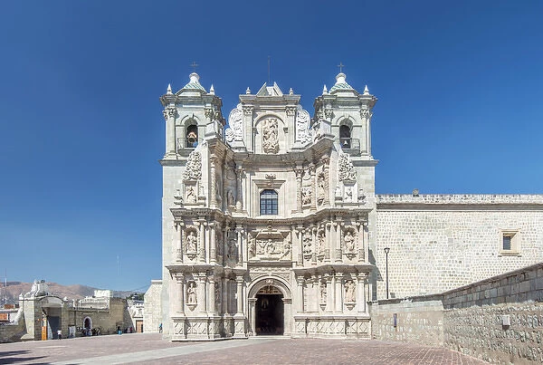 Mexico, Oaxaca, Basilica de la Soledad (Basilica of Our Lady of Solitude) completed