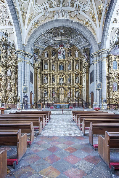 Mexico, Puebla, Santo Donimgo Church (Templo de Santo Domingo), constructed in the