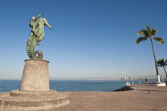 Framed Print : Mexico, Puerto Vallarta. Caballeo del Mar (The Seahorse) sculpture on the Malecon Framed Print : Mexico, Puerto Vallarta. Caballeo del Mar (The Seahorse) sculpture on the Malecon