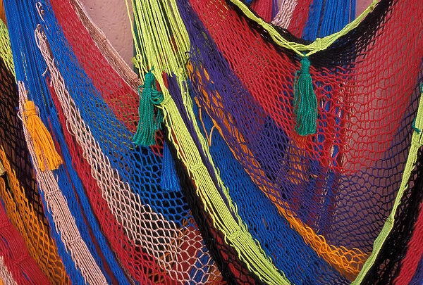 06. Mexico, Quintana, Cozumel. Mexican hammocks. San Miguel de Cozumel