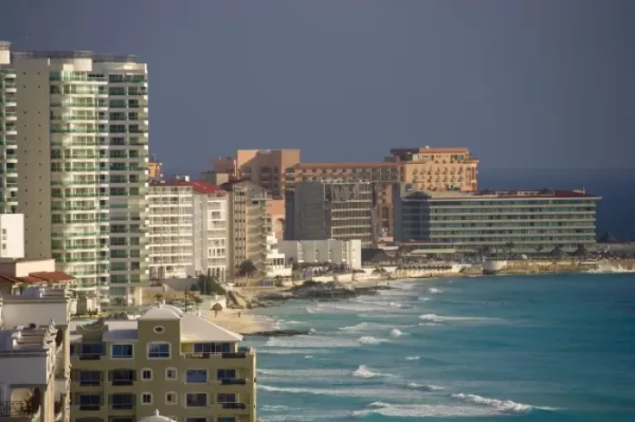 Framed Print : Mexico, Quintana Roo, Cancun, hotel zone on Isla Cancun, bordering the Caribbean Sea Framed Print : Mexico, Quintana Roo, Cancun, hotel zone on Isla Cancun, bordering the Caribbean Sea