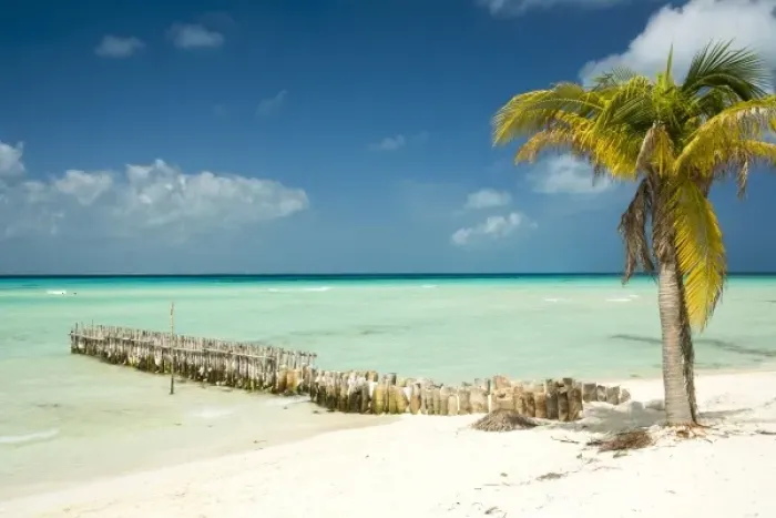Framed Print : Mexico, Quintana Roo, Isla Mujeres. Isla Mujeres is the name of a small island, as well as the town