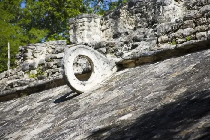 Framed Print : Mexico, Quintana Roo, near Cancun, Yucatan Peninsula, Coba, Mayan ruins in jungle