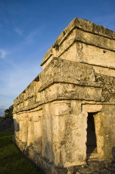 Mexico, Quintana Roo, near Cancun, Yucatan Peninsula, Temple of the Frescoes (Templo