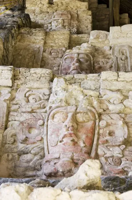 Framed Print : Mexico, Quintana Roo, Yucatan Peninsula near Costa Maya. Kohunlich Mayan Ruins, Pyramid Framed Print : Mexico, Quintana Roo, Yucatan Peninsula near Costa Maya. Kohunlich Mayan Ruins, Pyramid