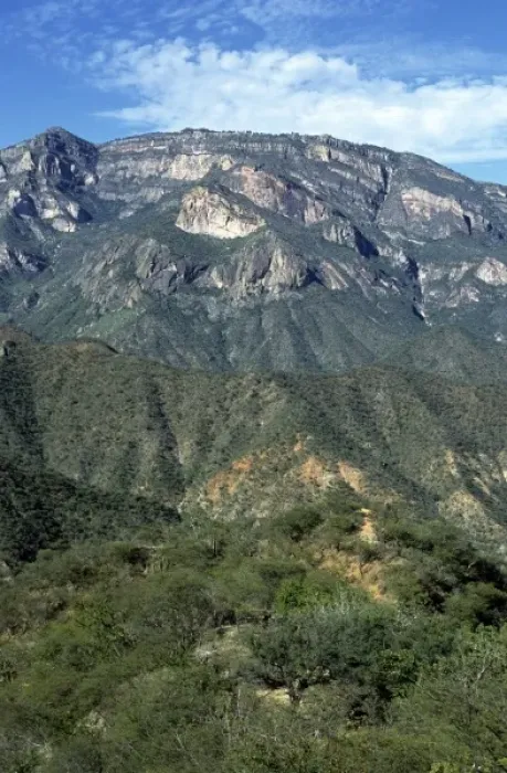 Framed Print : Mexico, rugged Sierra Madre mountains viewed from trail Framed Print : Mexico, rugged Sierra Madre mountains viewed from trail