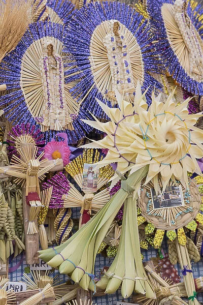 Mexico, San Miguel de Allende. Decorations for Palm Sunday