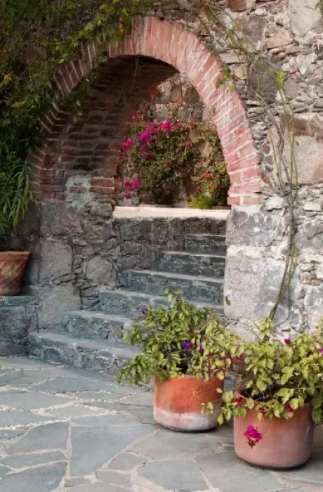 Framed Print : Mexico, San Miguel de Allende, Garden entrance Framed Print : Mexico, San Miguel de Allende, Garden entrance