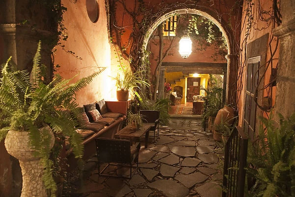 Mexico, San Miguel de Allende, Hotel Hallway