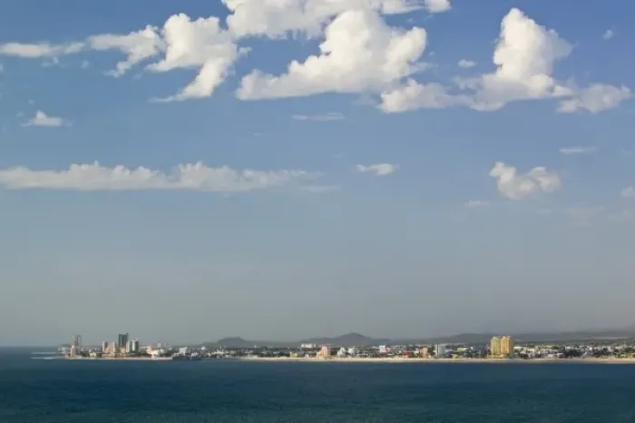 Framed Print : Mexico, Sinaloa State, Mazatlan. View towards the Zona Dorada / Daytime Framed Print : Mexico, Sinaloa State, Mazatlan. View towards the Zona Dorada / Daytime