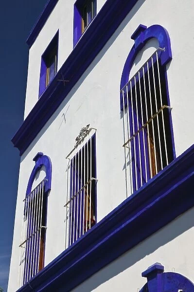 Mexico, Sinaloa State, Mazatlan. Old Mazatlan- Building Detail