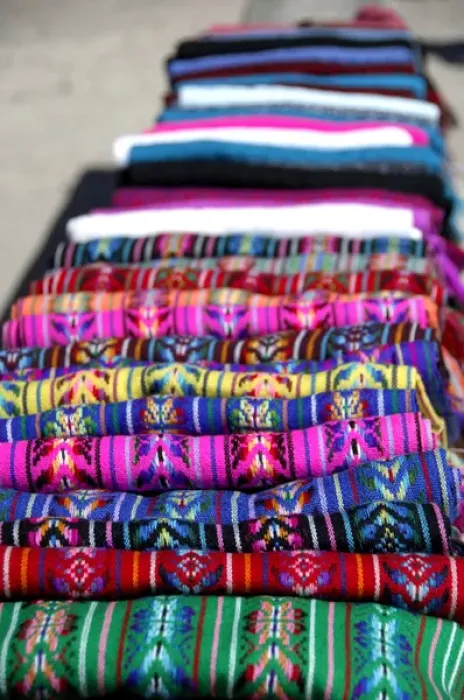 Framed Print : Mexico, State of Chihuahua, Copper Canyon. Typical Tatahumara Indian blankets Framed Print : Mexico, State of Chihuahua, Copper Canyon. Typical Tatahumara Indian blankets