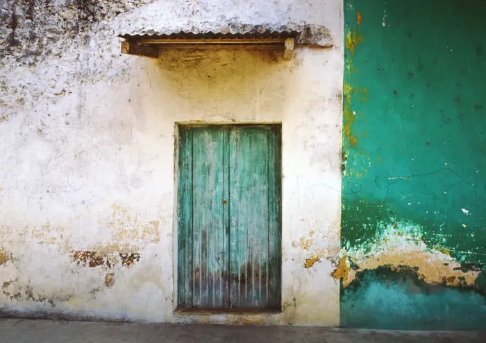 Framed Print : Mexico, Xico. House entrance. Credit as: Jim Nilsen  /  Jaynes Gallery  /  DanitaDelimont. com