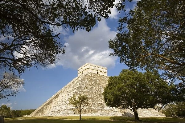 Mexico, Yucatan. Chichen Itza is a large pre-Columbian archaeological site built by the Maya