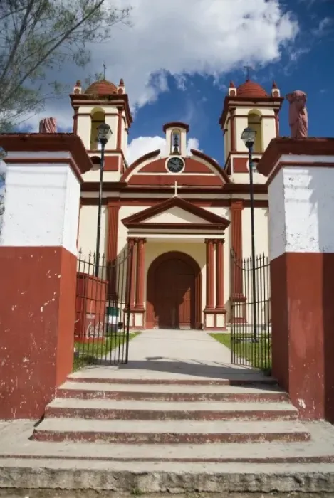 Framed Print : Mexico, Yucatan. Church on the main roadway leading from Merida to Celestun Framed Print : Mexico, Yucatan. Church on the main roadway leading from Merida to Celestun
