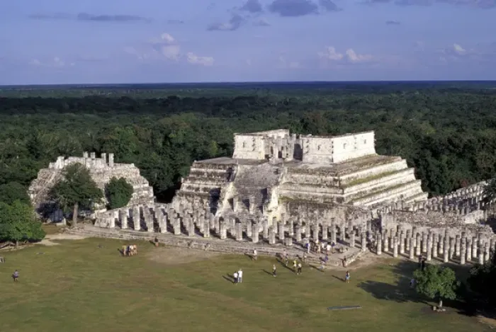 Framed Print : Mexico, Yucatan. Temple of Columns; Chichen Itza ruins, Maya Civilization, 7th-13th Framed Print : Mexico, Yucatan. Temple of Columns; Chichen Itza ruins, Maya Civilization, 7th-13th